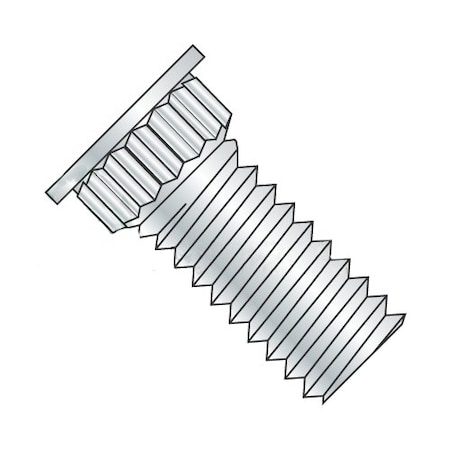 Clinch Stud, #4-40, 3/8, Broaching, Phosphor Bronze, Electro-Tin Finish, 5000 PK